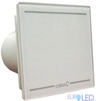 Вентилатор E-100GLT ф100мм, цвят Бял, 115м2/ч, 8W, 31dB, с регулируемо LED осветление 2x2W CATA