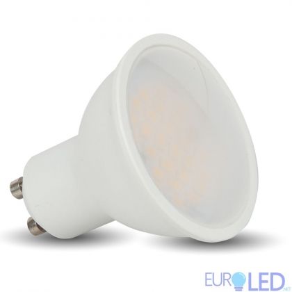 LED Крушка - 3W GU10 Пластик Бяло 2700K 110°