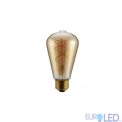 LED Крушка - 5W E27 Filament Amber ST64 2200K
