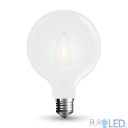 LED Крушка - 7W Filament  E27 G95 Матирано Покритие 2700K