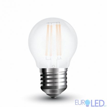 LED Крушка - 4W Filament  E27 G45 Матирано Покритие 6400K