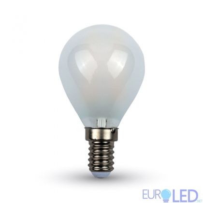 LED Крушка - 4W Filament  Кръст E14 P45 Матирано Покритие 6400K