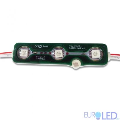 LED Модул 3LED SMD5050 Green IP67