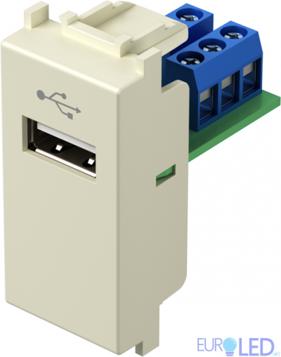 Розетка USB за пренос на данни 1M TEM MODUL Крем