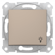 Бутон, със символ осветление 10 A – 250 V AC, Титан