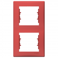 Декоративна рамка 2 елемента вертикална червена