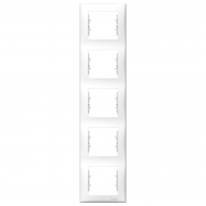 Декоративна рамка 5 елемента вертикална бяла