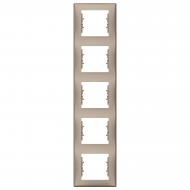 Декоративна рамка 5 елемента вертикална титаний