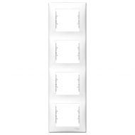 Декоративна рамка 4 елемента вертикална бяла