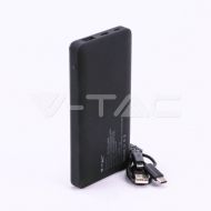 10000 mAh Външна Батерия Дисплей USB Тип C Черна
