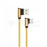 1 M Type C USB Кабел Злато - Diamond Серия 