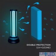 38W UV-C Бактерицидна Антивирусна Лампа с Озон и сензор за движение за 60м2 