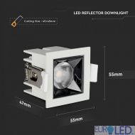 LED Луна SAMSUNG ЧИП - 4W Рефлектор UGR<19 12' 5700K