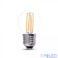 LED Крушка 4W Filament E27 G45 Бяла Светлина