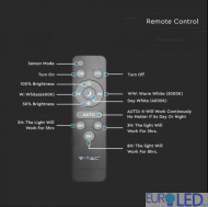 LED Влагозащитено Тяло Солар 1200mm 18W 3 в 1 Дистанционно Сензор IP65