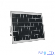 LED Соларна Улична Лампа SAMSUNG ЧИП - 50W Бяло Тяло 6400К 