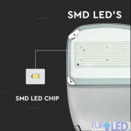 50W Улична Лампа Соларна SAMSUNG Chip Бяло Тяло 6400K