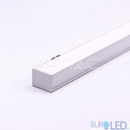 LED Линейно Осветление SAMSUNG ЧИП - 40W Висящо  Бяло Тяло 4000К 1200x50x65mm