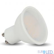 LED Крушка - 4.5W GU10 SMD Пластик 110° 6400K 