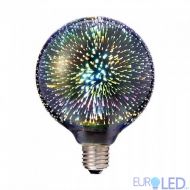 LED Крушка - 3W E27 Filament 3D G125 3000K