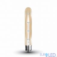 LED Крушка - 6W T30 E27 Filament Amber Покритие 2200K 