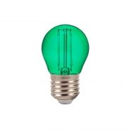 LED Крушка - 2W Filament E27 G45 Зелена