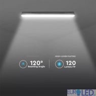 LED Влагозащитено Тяло M-Серия 1200мм 36W 6400K Mат 120 lm/W