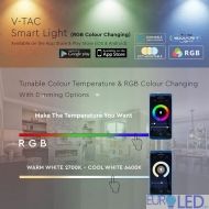 LED Крушка 11W E27 A60 SMART WIFI RGB + Топла и Студена Светлина