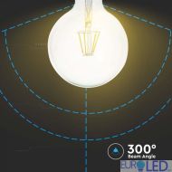 LED Крушка - 10W Filament  E27 G125 4000K 