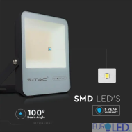 50W LED Прожектор С SAMSUNG ЧИП G8 Черно Тяло 6400К 185LM/W