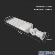 LED Улична Лампа SAMSUNG ЧИП Сензор -  50W 6400K 120LM/W