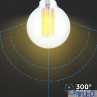 LED Крушка - 6W Filament E27 G95 3000K