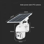 WIFI HD Smart Соларна Камера Бяла Купулна Въртяща