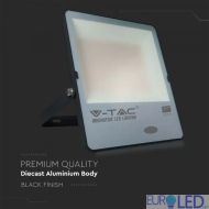 200W LED Прожектор Със СветлиненСензор  SAMSUNG ЧИП  Черно Тяло 6500К 100LM/W