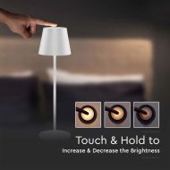 3W LED RECHARGEABLE DESK LAMP(TOUCH DIMMABLE) 4000K WHITE BODY