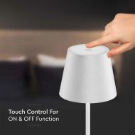 3W LED RECHARGEABLE DESK LAMP(TOUCH DIMMABLE) 3000K WHITE BODY