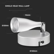 4.5W LED WALL LAMP 3000K WHITE