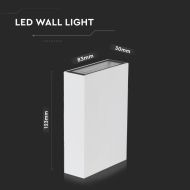 4W LED WALL LIGHT 3000K-WHITE