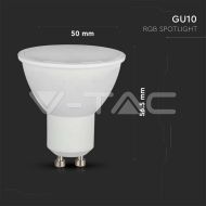 LED Крушка GU10 5.5W  Дистанционно RGB+3000K Димираща 
