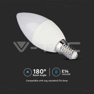 LED Крушка Кендъл 4.8W E14 Дистанционно RGB+4000K Димираща 