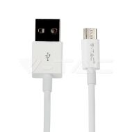 Зарядно 2.1А Micro USB Кабел Бяло