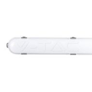 LED Влагозащитено Тяло М-Серия 1500мм 48W 6400K Авариино Захранване Стоманен Клип 120LM/W