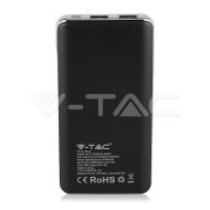 Външна Батерия 10К Mah С 2 USB + Дисплей Черна