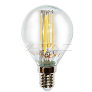 LED Крушка - 4W Filament  E14 P45 Кръстосан 2700K