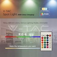 LED Крушка 4.8W E14 P45 Дистанционно RGB + 3000K Димираща