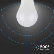 LED Крушка 8.5W E27 A60 Пластик Сензор 3000K