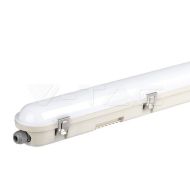 LED Влагозащитени Тяло SAMSUNG ЧИП - 150см 48W Сензор + Стоманен Клип 4000К