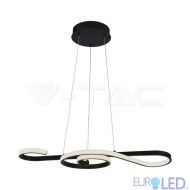 18W LED Висяща Декоративна Лампа 700*250 Черно Тяло 3000K