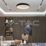 LED Decorative 49W Ceiling Light 60*9CM Черно Тяло 3000K