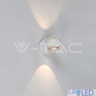10W LED Стенна Лампа Бяло Тяло 3000K